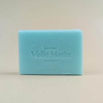 Savon bleu estampillé MS Vacances