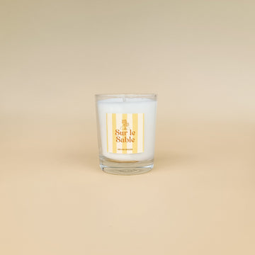 Bougie MS Vacances Sur le Sable dans un verre transparent