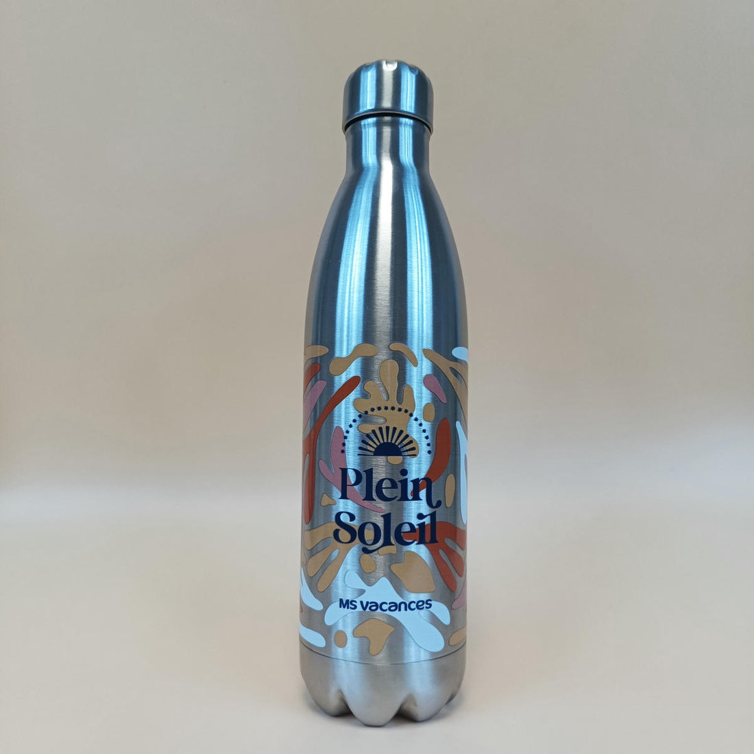 Gourde inox MS Vacances motif Plein Soleil