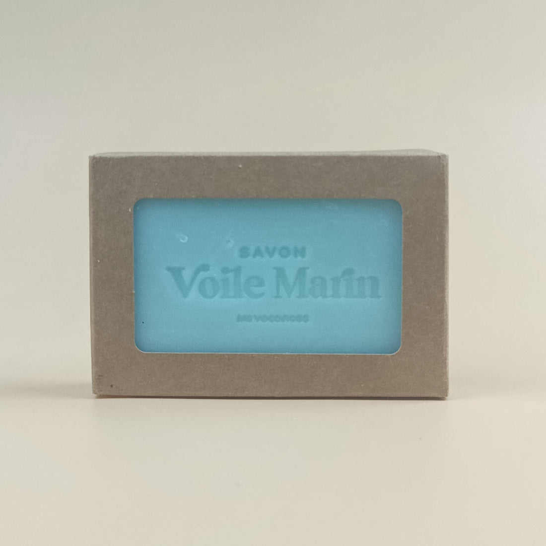 Savon bleu estampillé MS Vacances