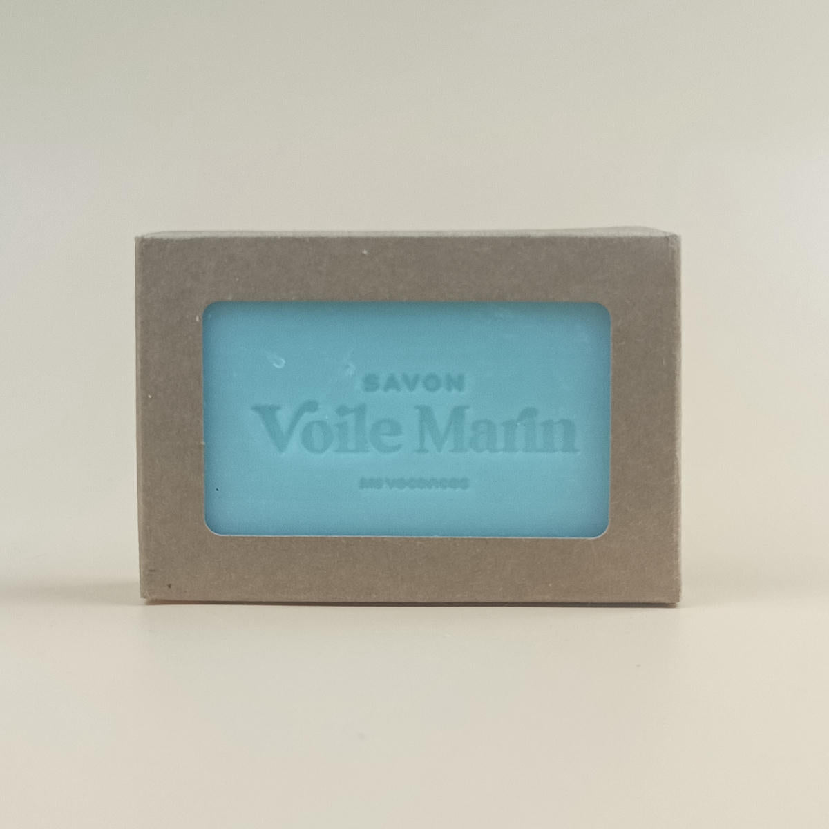 Savon bleu Voile Marin dans son étui kraft