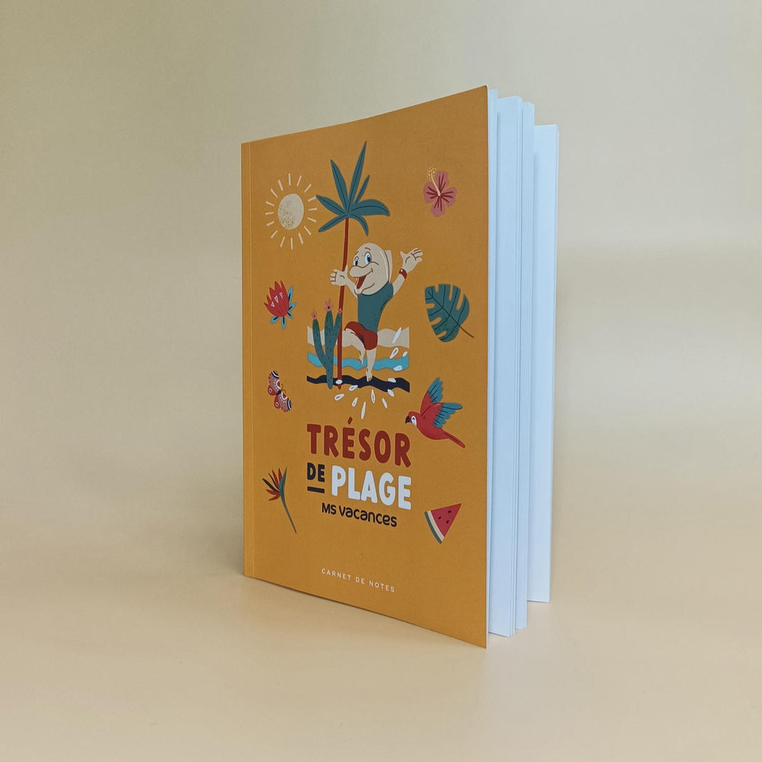 Carnet MS Vacances Trésor de Plage fermé avec Belito
